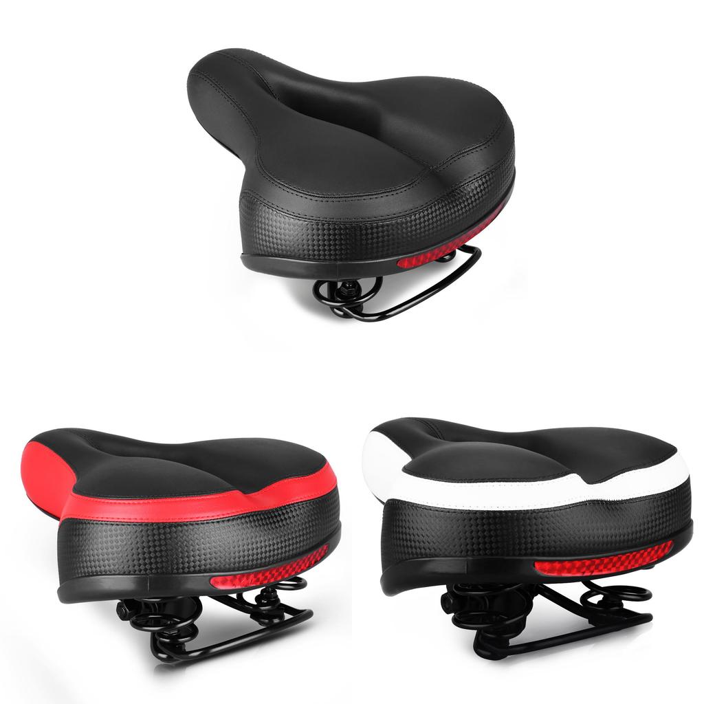 Bicycle Saddle With Spring Cushion For Commuting And Mountain Bikes