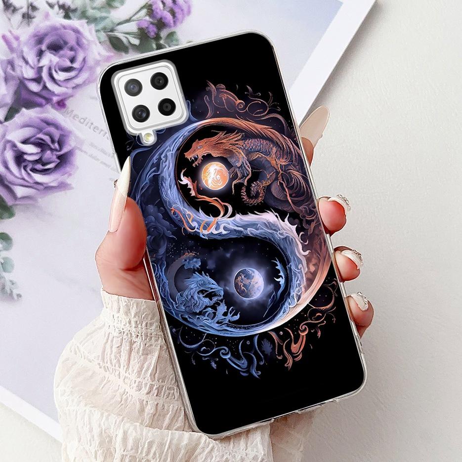 Чехол для Samsung Galaxy A22 4G Цветы Расписной Чехол Мягкий Тонкий Чехол для Телефона Для Samsung A22 A 22 Galaxy A42 5G Чехлы Сумки