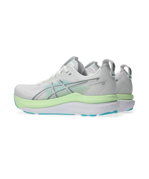 Asics GEL-KAYANO 33 Мужские Extra Wide - Белый:Энергия Аква [1011C229-100]