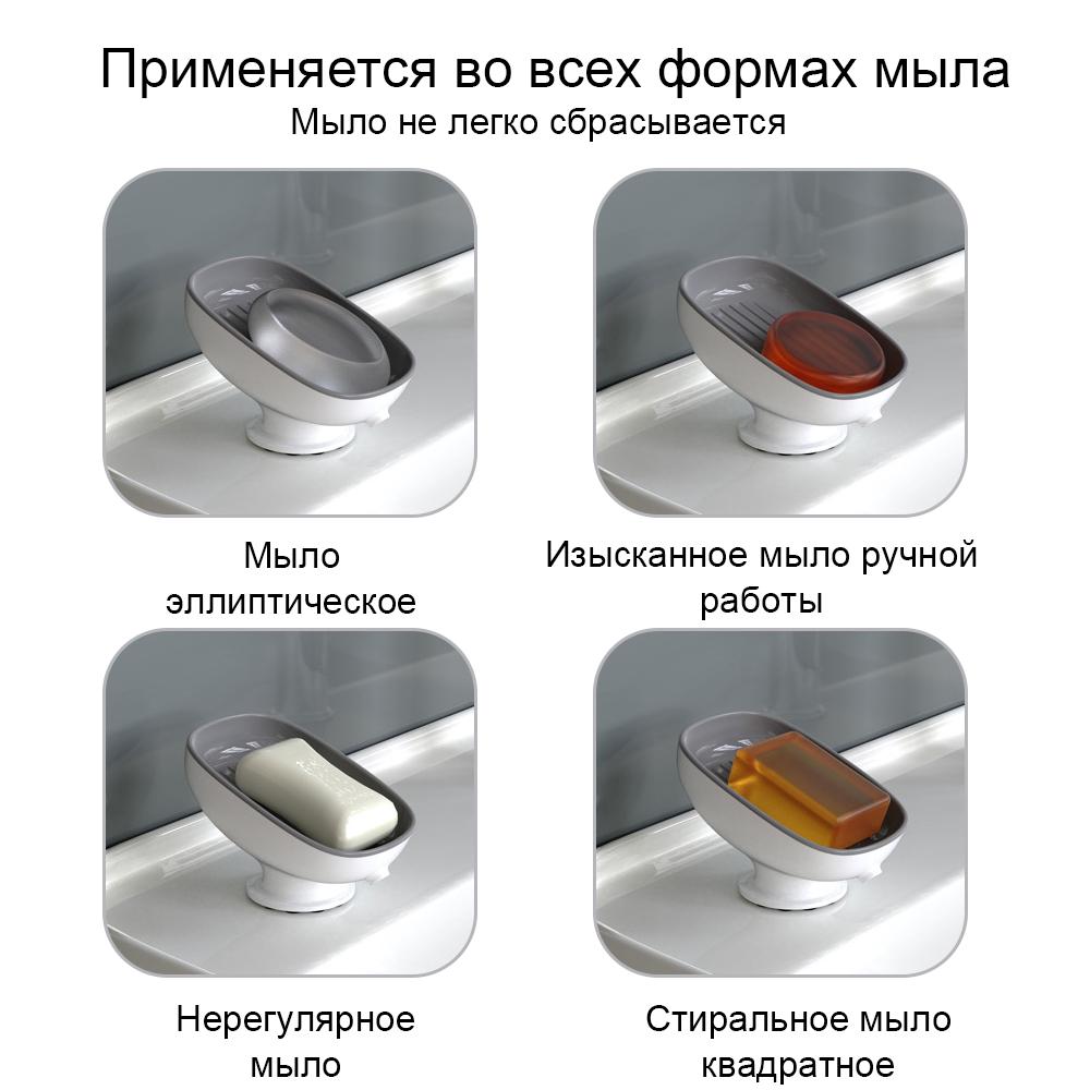 Премиум Качественные Супер Присоска Мыльница с дренажом для Ванной Держатель для мыла Кухня Держатель для губки Контейнер для мыла Ванная комната