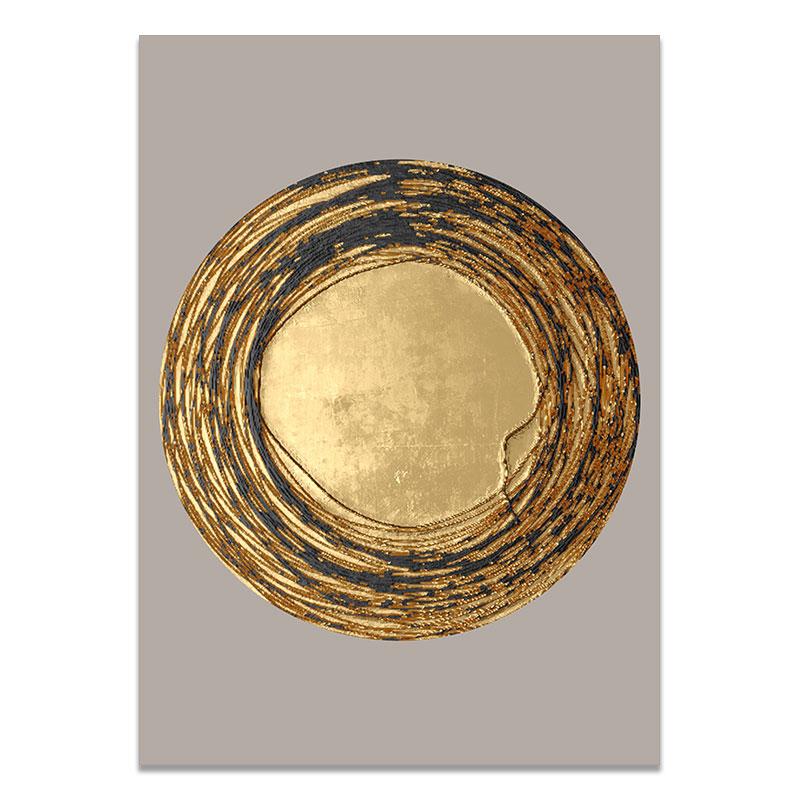 Плакат с золотым листом в скандинавском стиле, абстрактная картина на холсте, современная настенная художественная печать, декоративная картина для гостиной, украшение для дома