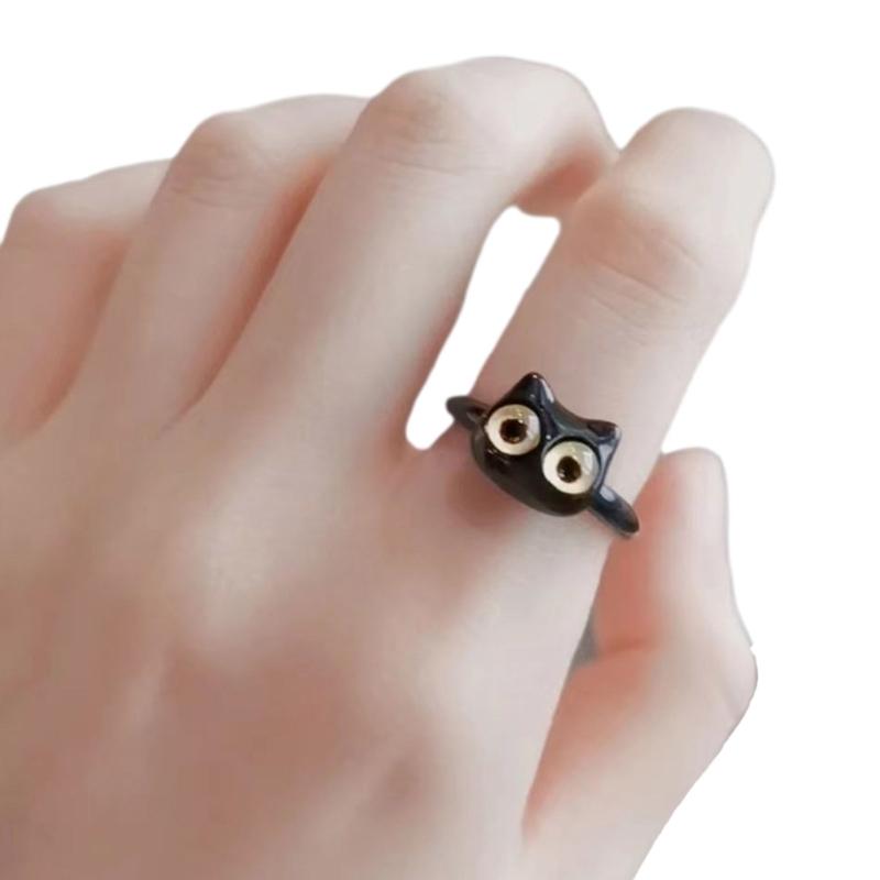 Cute Monster Rings For Women Fashion Sweet Cat Eyes Open Couple Rings Wedding Finger Accessories New Jewelry Gift