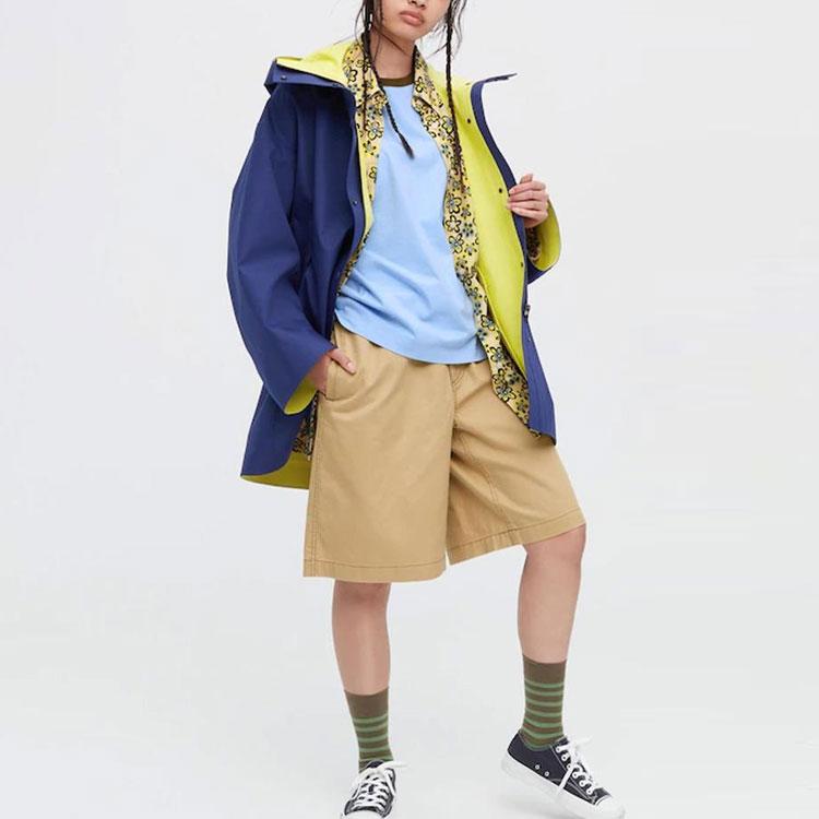 Uniqlo Широкие шорты-коробка X MARNI (Азия) Бежевый Унисекс Уличная одежда 449563-31
