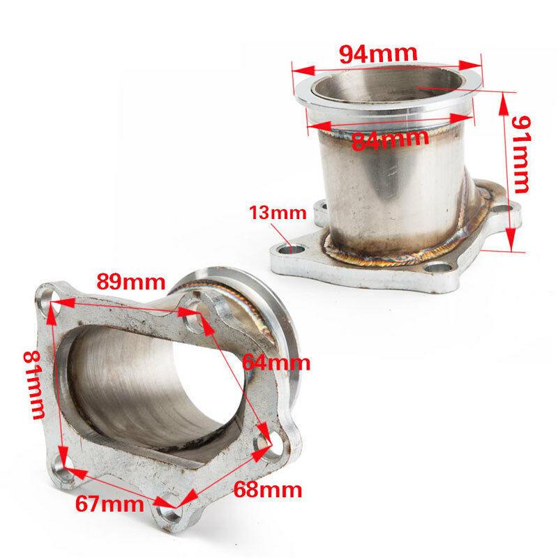TD04 5 Bolt Turbo Downpipe Flange to 3" V Band Conversion Adaptor For Subaru WRX