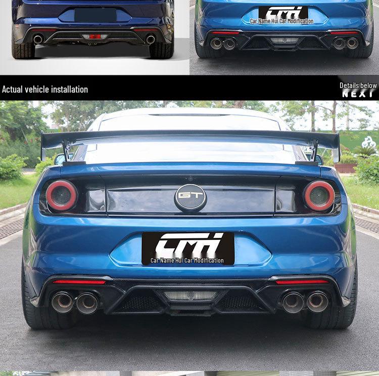 Carbon Fiber Rear Spoiler Lip for 2015-2022 Ford Mustang GT500 Body Kit