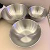 3pcs/set Stainless Steel Cooking Basin Japanese Household Scale and Thickened Round Salad Basin Set Baking Egg Beating Basin