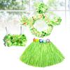 WINOMO Hula Dance Hula Dance Lei 6 Piece Hawaiian Halloween 40cm Costume, Costume, Skirt, Set, Goods, Costume,
