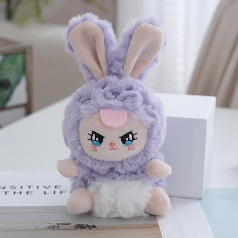 Dreamy Elf Adorable Plush Bunny Keychain Perfect For Stylish Accessories Backpack