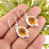 Citrine Gemstone 925 Sterling Silver Handmade Jewelry Women's Earrings For Gift EE-163-3