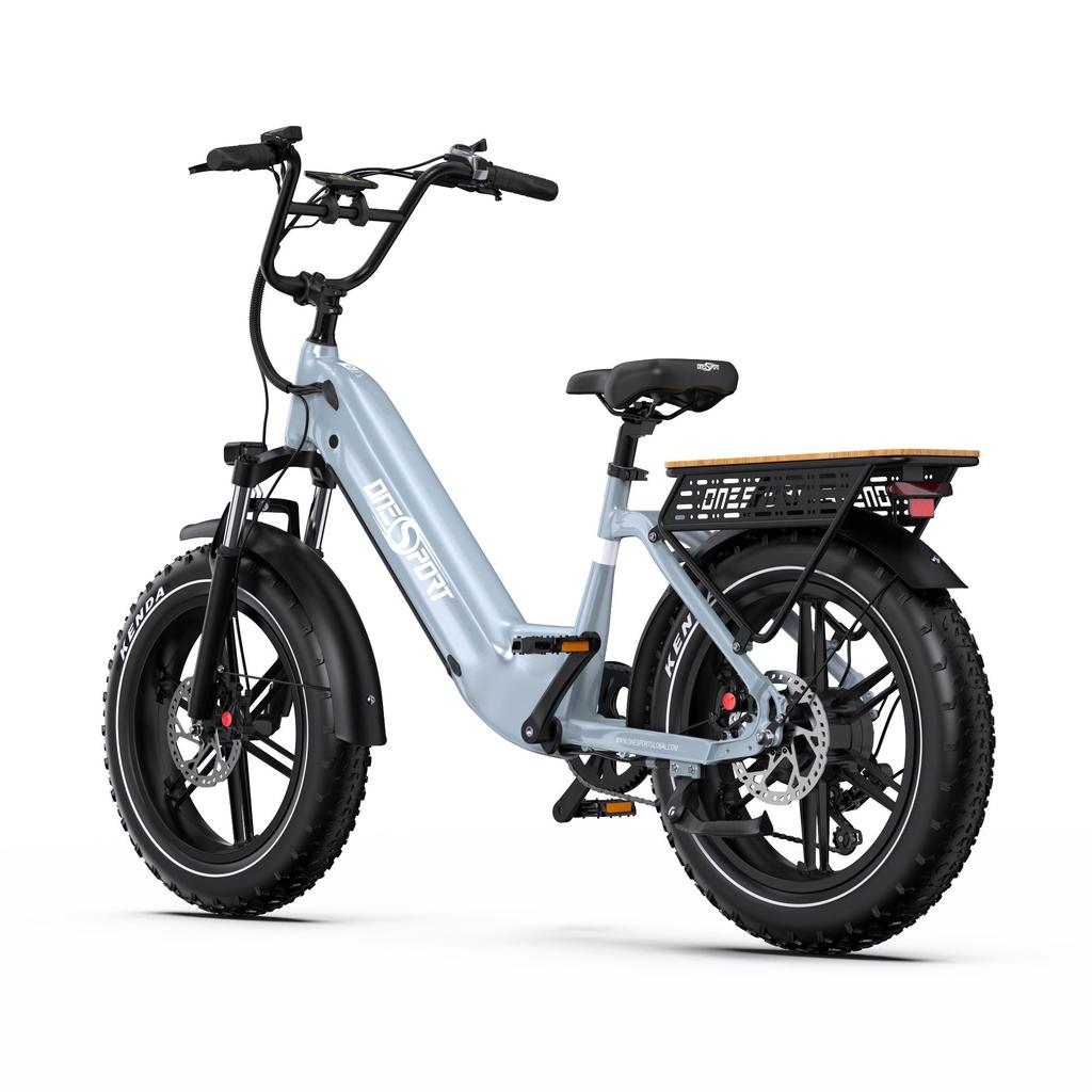 Electric bicycle ONESPORT OT08, 500W motor, 48V 18AH battery, top speed 25 km/h, cruising range 90km, 20*4.0 inch tires