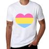 Pansexual Heart T-Shirt T Shirt Man Luxury T Shirt Men 100% Cotton Luxury Brand T-Shirt