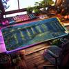 Коврик для мыши Vincent Van Gogh RGB Игровой коврик для мыши Настольный коврик HD Игровой Большой светодиодный свет XXL Коврики для мыши