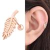 14K Gold Needle Rose Gold Leaf Layered Piercing (S8538884)