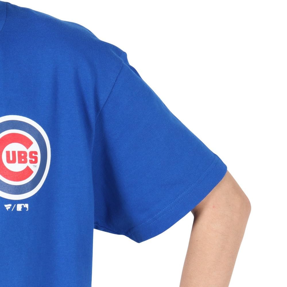 Fanatics Футболка с логотипом MLB Chicago Cubs ML0125SS10 Синяя Большая