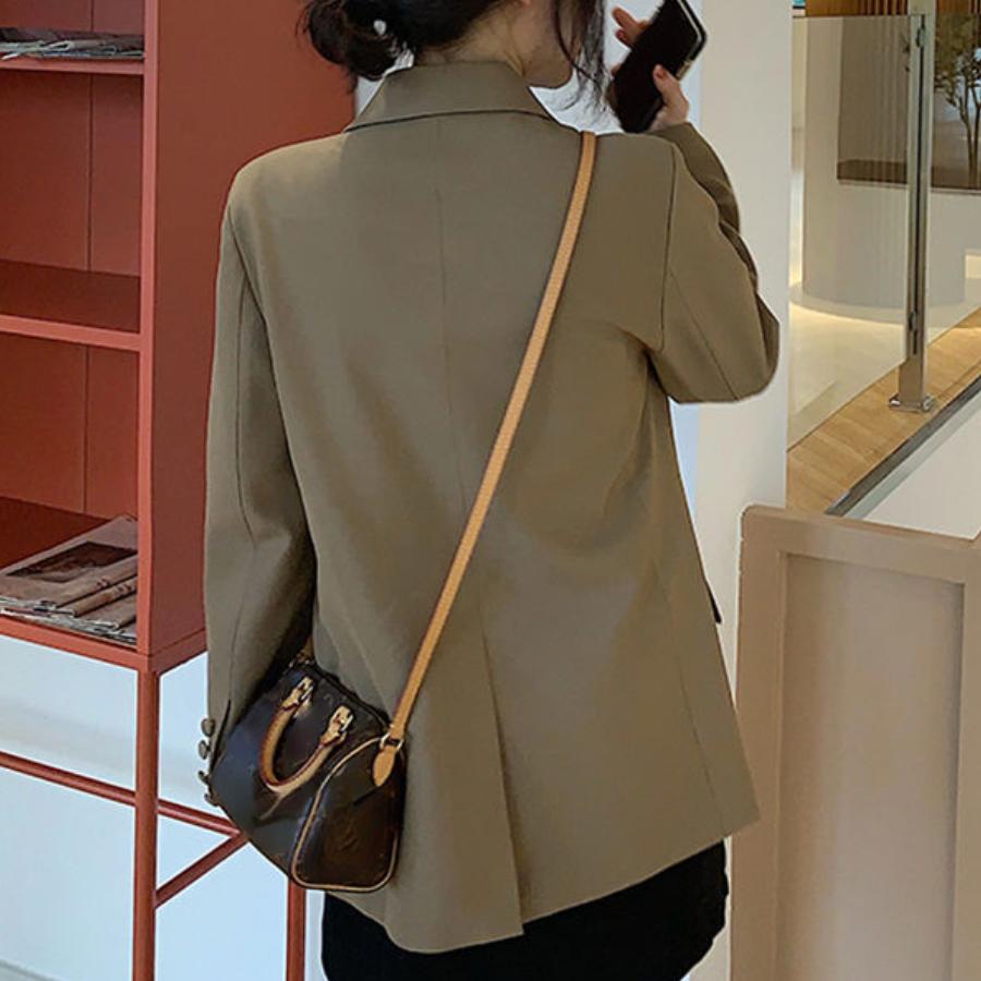 Женский однотонный пиджак с карманами, костюм с длинным рукавом, кардиган, разноцветные пиджаки цвета хаки, белый, розовый, пиджак