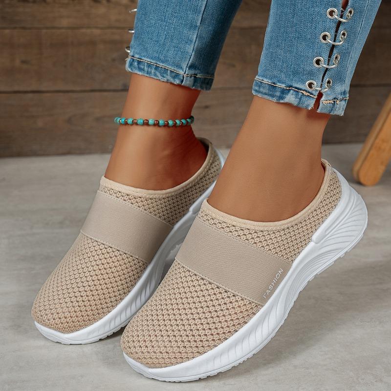 Fashion Ladies' Summer New Fashionable Breathable Half Slippers Large Casual Women's Shoes Comfortable Trendy Beautiful
