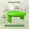 Pack Of 4 Heavy Duty Trimmer Coil Housing Replacement Quick Snap Design Weather Resistant Protection Trimmers Cover Cap