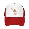 Happy Tiger Baseball Caps Fashion Trucker Hat Unisex Mesh Caps for Women Unisex Outdoor Leisure Travel Neutral Sun Hat