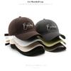 Men's hard-brimmed baseball cap with letter embroidery, suitable for outdoor activities, providing sun protection and shade
