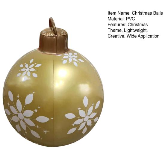 Надувной украшенный шар Декоративный привлекательный легкий рождественский подвесной шар Рождественские надувные шары Украшения Надувной украшенный шар