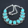 Natural Turquoise Gemstone Handmade 925 Sterling Silver Jewelry Neclace Bracelet Set, Antique Jewelry Set, Thanksgiving Gift
