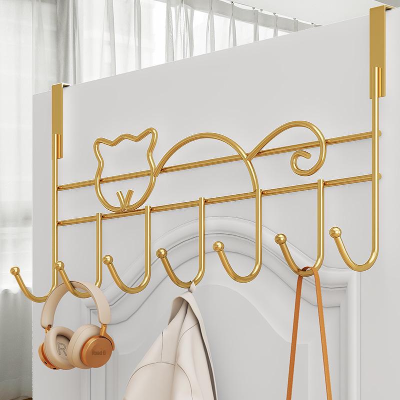 Punch-Free Detachable Door Hook: Bedroom Coat, Bag & Clothes Rack
