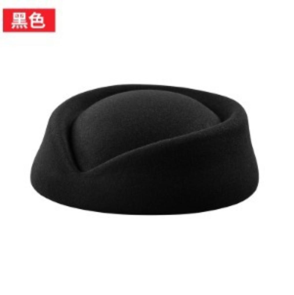 Women's Black Sun Hat - Vintage Retro Breathable for Summer