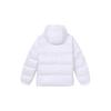 adidas Женская теплая короткая пуховая куртка Originals с логотипом Trefoil, застежкой-молнией и манжетами, белая, модель H36775