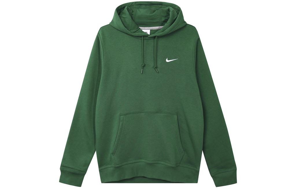 Nike Толстовки Мужские Зеленые С капюшоном Умеренный Обычный 623453-341