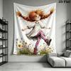 Pippi Longstocking Book Cover Tapestry Cartoon Girl Painting Wall Hanging Art Decor Bedroom Living Room Home Backdrop