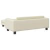 vidaXL Dog Bed with Extension Cream 100x50x30 cm Faux Leather