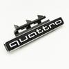 3D ABS Red Black Logo Quattro Badge Car Front Grill Emblem For Audi Q5 A4 A5 A6 A3 Q3 Q4 Q7 S3 S4 S5 S6 S7 Auto Accessories
