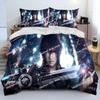 Top Final Fantasy Series Games Cartoon Comforter Bedding Set,Duvet Cover Bed Set Quilt Cover Pillowcase,king Queen Size bedroom