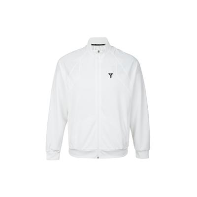 Мужская трикотажная куртка Dri-Fit серии Kobe быстросохнущая с воротником-стойкой Белые куртки HJ8098100