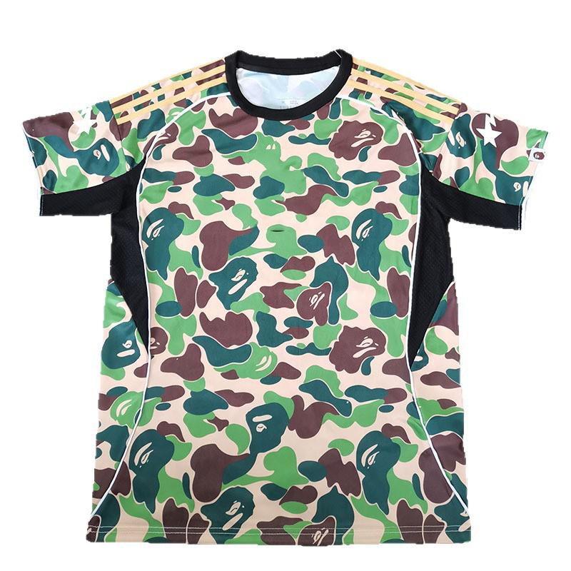 2526 Футбольная футболка Ape Head Camo Green - Новая фанатская версия