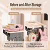 1Pc No Drill Desk Side Hanger Dual Hook Backpack Hanger Portable Desk Side Bag Hook  Classroom