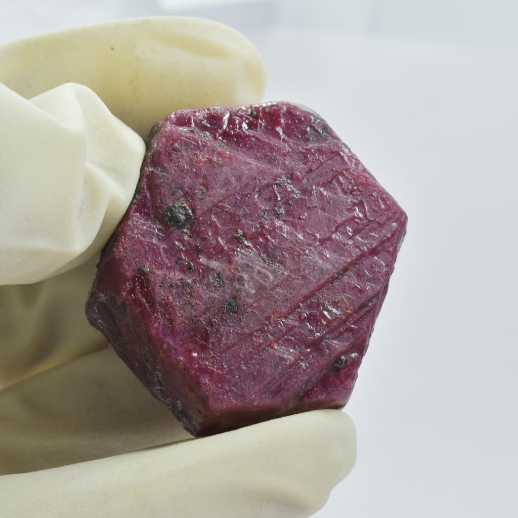 Natural Red Ruby Loose Gemstone 229.10 ct Mozambique Uncut Rough for Lapidary and Gem Collections