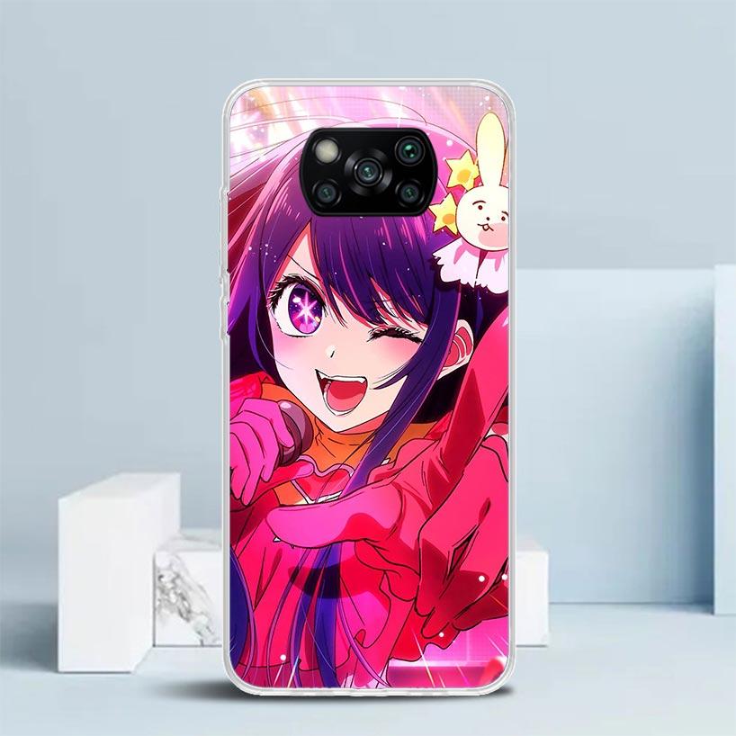 Япония Аниме Oshi No Ko Чехол для телефона для Xiaomi Poco F7 Ultra X5 X6 X7 Pro M7 Redmi 15C 15 13C 13 12C 12 10C 10 10A 9 9C 9A 9T Обложка