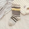 Women'S Autumn And Winter  Retro Style Striped Seamless Layered Socks