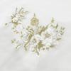 Sequin DIY Wedding 3D Appliques Patch Embroidery Applique Flowers Beaded Fabrics Lace Fabrics
