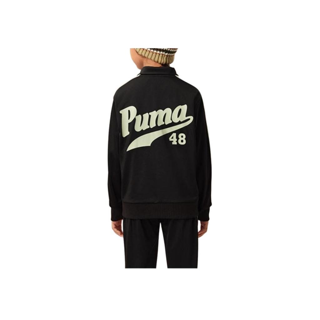 Puma Повседневный спортивный костюм Базовая мода Удобный Мягкий Детский костюм Черный 941362-01