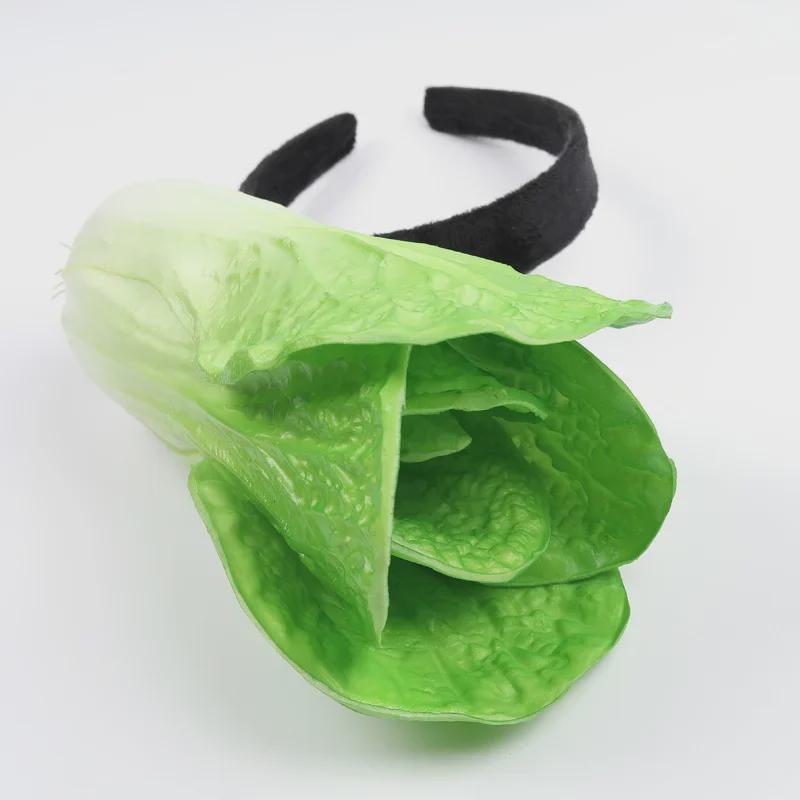 Креативные 3D-ободки для волос с овощами: Аксессуары для волос из моркови, перца, баклажана и зеленых овощей для женщин