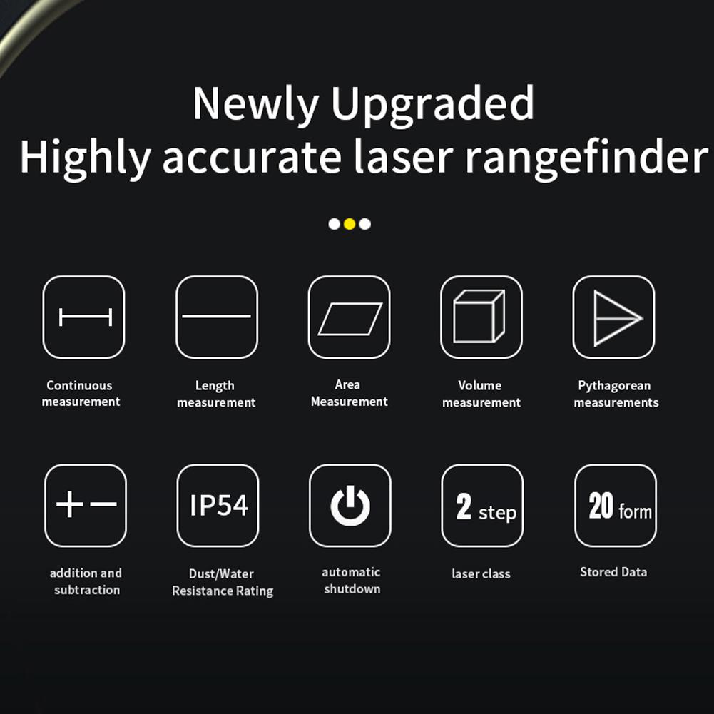 Интеллектуальный лазерный дальномер, цифровой лазерный дальномер с одной непрерывной областью объемов
