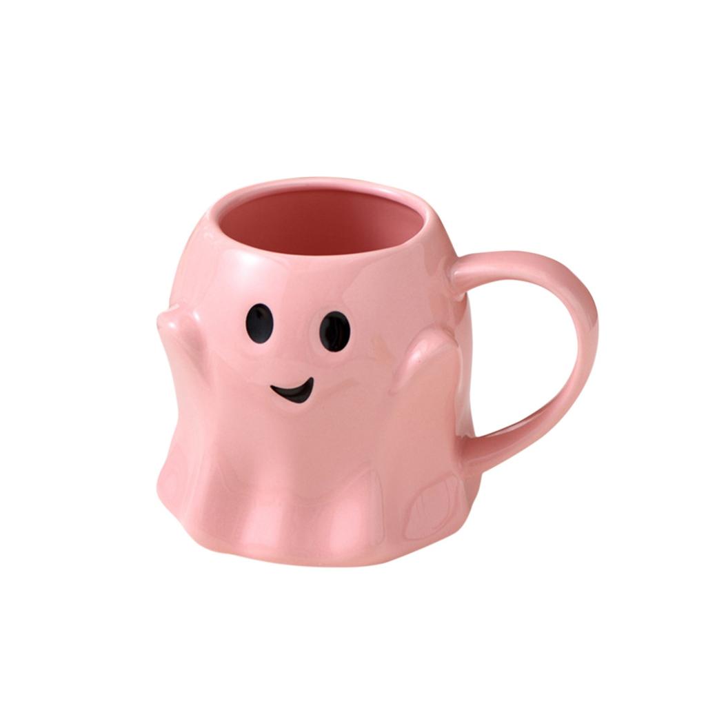 Cute Ghost Water Cup Genie Ceramic Mug Milk Tea Cups Milk Mugs Afternoon Tea Coffee Cup Breakfast Cups Coffee Mug Halloween Gift