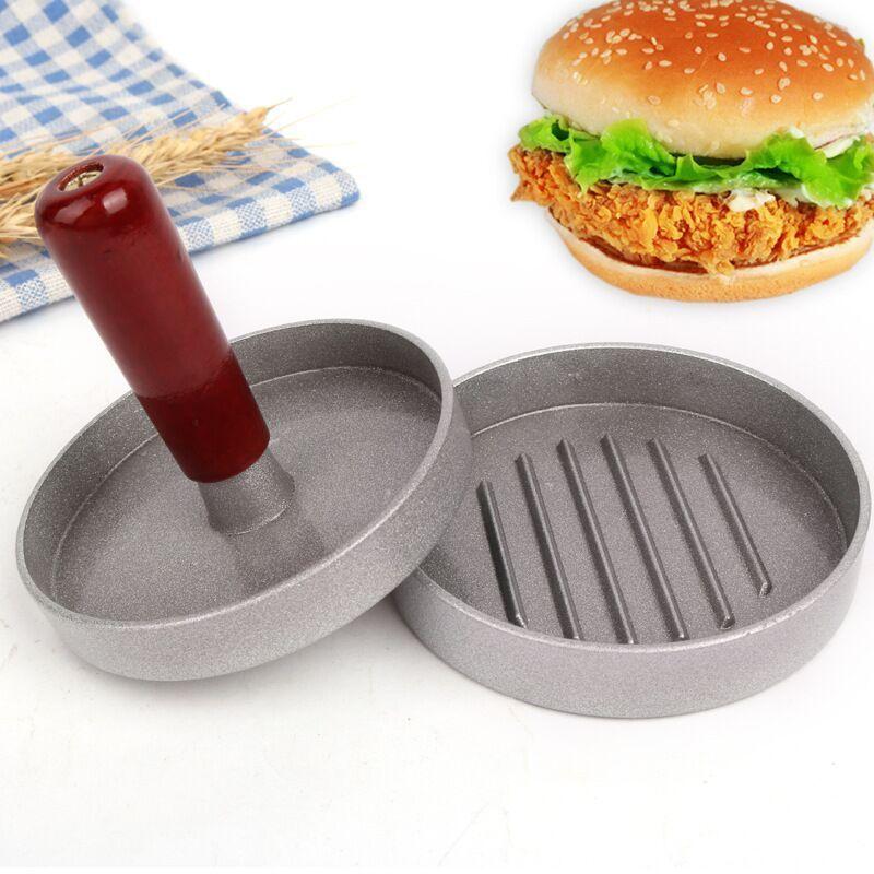 4inch Stainless Steel Hamburger Press Mold | Metal Patty Maker for Homemade Burgers | Easy to Clean & Durable Design"