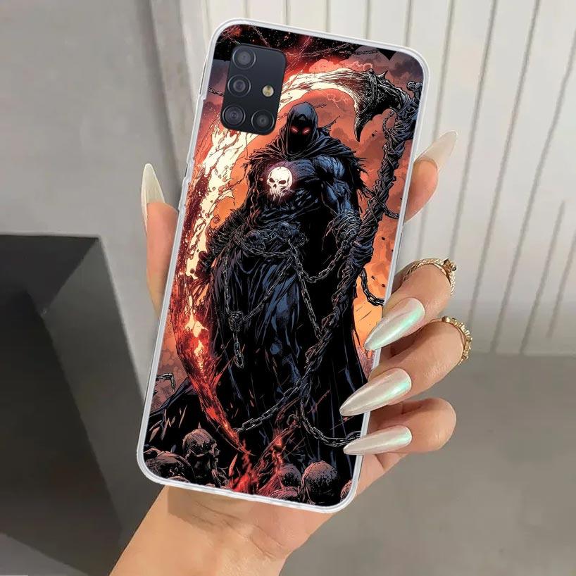 Чехол для телефона Смерть Жнец Череп Коса для Samsung Galaxy A52 A32 A22 A12 A02S A50S A30S A10S Note 20 Ultra 10 Plus S10 A31 A