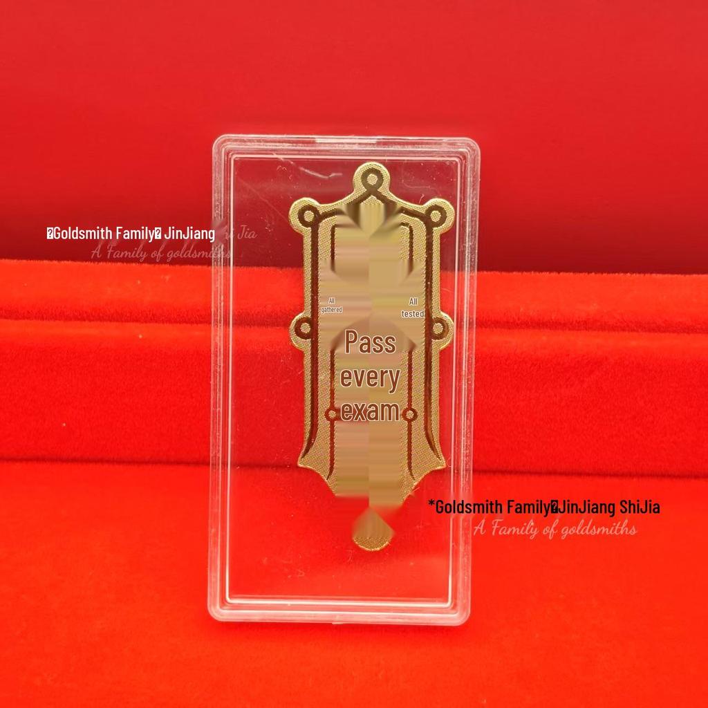 Shuibei 999 Fine Gold Phone Sticker 2mg: God of Wealth, Persimmon, Lucky Cat Amulet Souvenir Gift.
