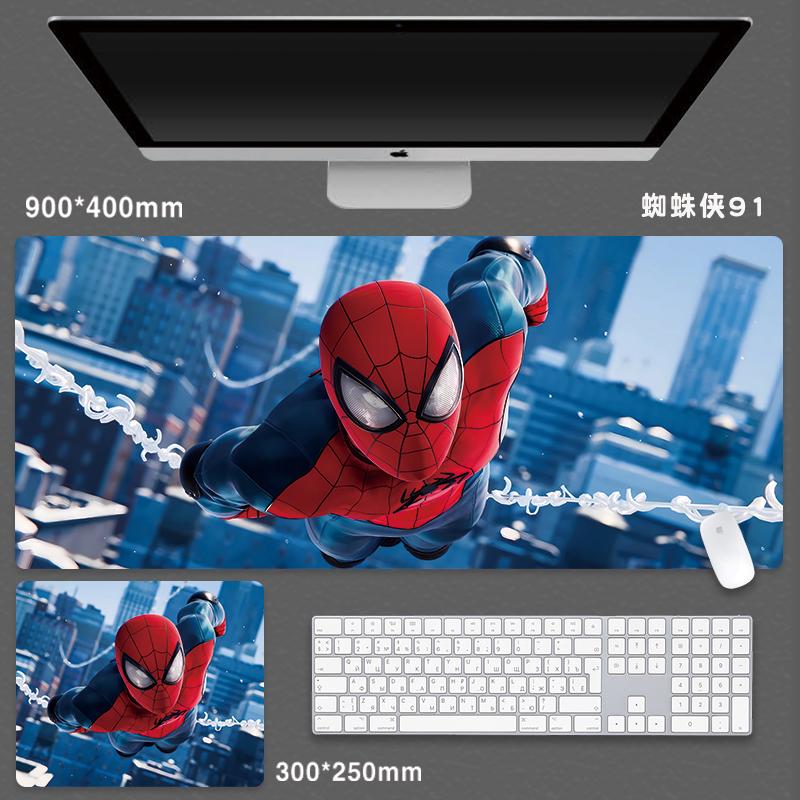 For Spider-Man Mouse Pad Extra Large Game Animation Computer Keyboard(80X40cm)