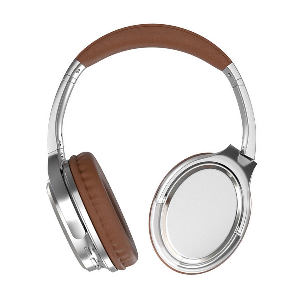 Retro Wireless Headphones Bluetooth 6.0 Hi-Res Audio Earphone Headset Built-in TF Card Slot Metal HiFi Headphones