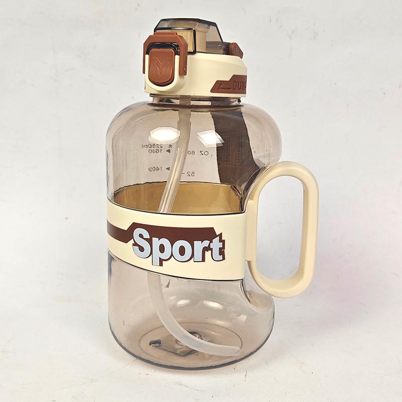 2200ml Large Capacity Unisex Sports Water Bottle - High Appearance Plastic Cup for Girls, Portable Outdoor Ton Ton Cup